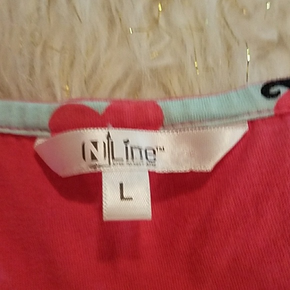 NLine I♡ mustache tee shirt pink - Picture 3 of 3